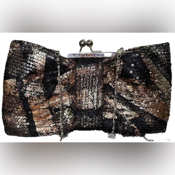 Poppie Jones Vintage Sparkly Clutch Bag Purse - Picture 1 of 4